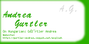 andrea gurtler business card